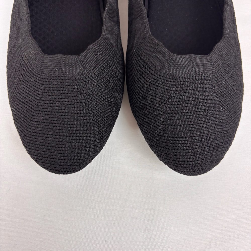 Cleo's by Skechers Flats Wide Fit Air Cooled Memory Foam Shoes Black Size 7 Wide - Picture 6 of 14